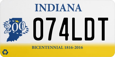 IN license plate 074LDT