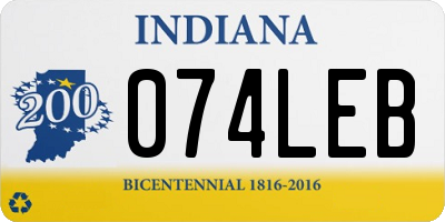 IN license plate 074LEB