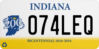 IN license plate 074LEQ