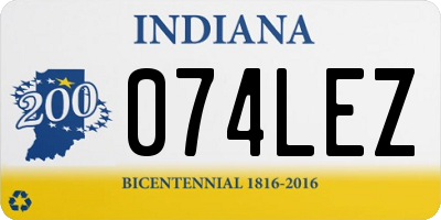 IN license plate 074LEZ