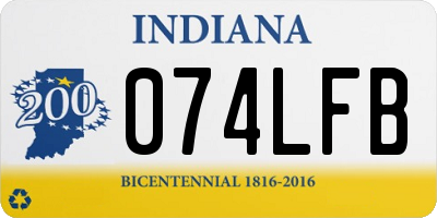IN license plate 074LFB
