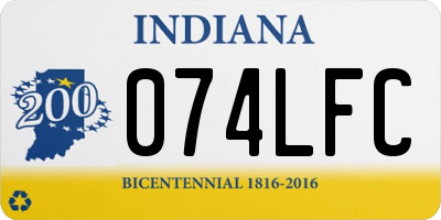 IN license plate 074LFC