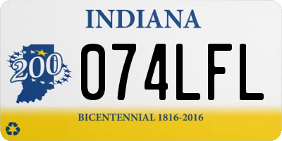 IN license plate 074LFL
