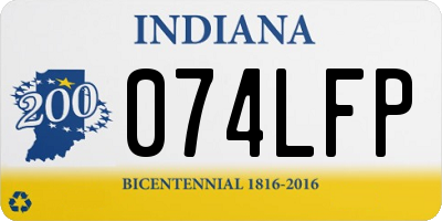 IN license plate 074LFP