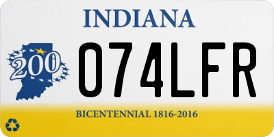 IN license plate 074LFR