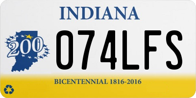 IN license plate 074LFS