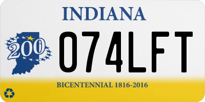 IN license plate 074LFT
