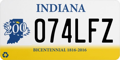IN license plate 074LFZ