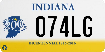 IN license plate 074LG