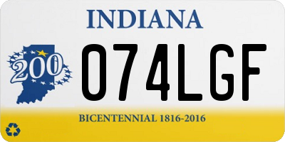 IN license plate 074LGF