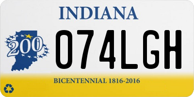 IN license plate 074LGH