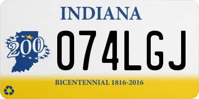 IN license plate 074LGJ