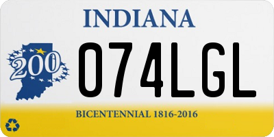 IN license plate 074LGL