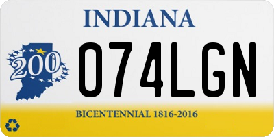 IN license plate 074LGN