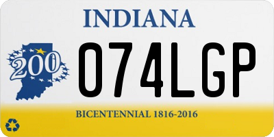 IN license plate 074LGP