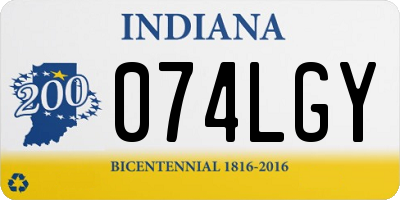 IN license plate 074LGY