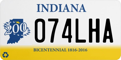 IN license plate 074LHA