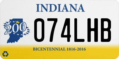 IN license plate 074LHB