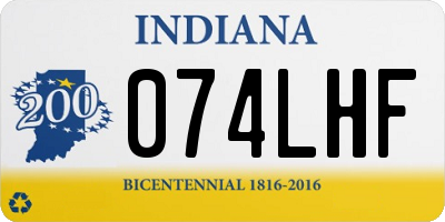 IN license plate 074LHF