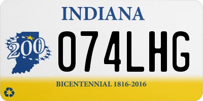 IN license plate 074LHG