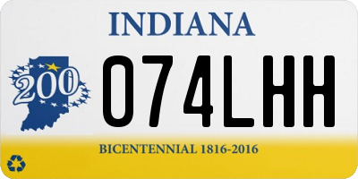 IN license plate 074LHH