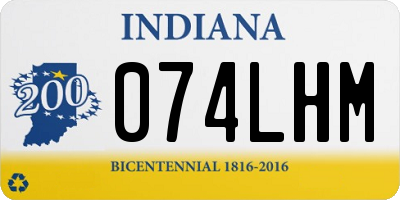IN license plate 074LHM