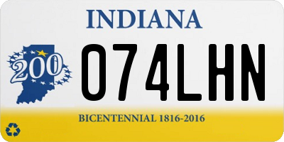 IN license plate 074LHN