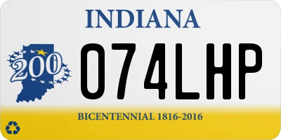 IN license plate 074LHP
