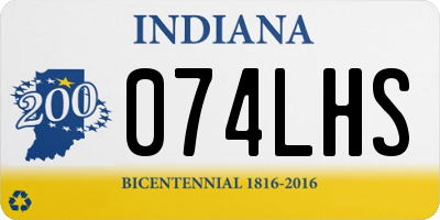IN license plate 074LHS