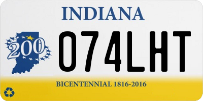 IN license plate 074LHT