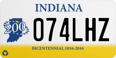 IN license plate 074LHZ