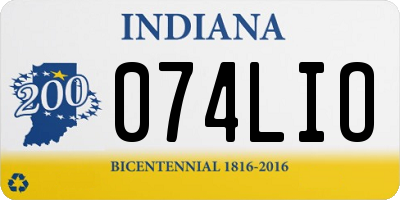 IN license plate 074LIO