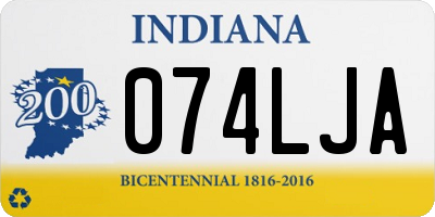 IN license plate 074LJA