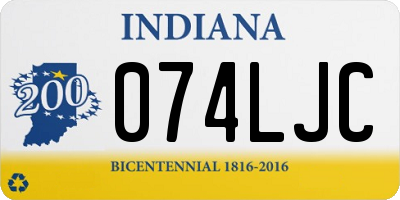 IN license plate 074LJC