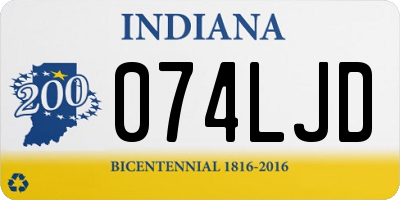 IN license plate 074LJD