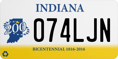 IN license plate 074LJN