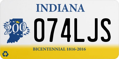 IN license plate 074LJS