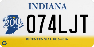 IN license plate 074LJT