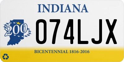 IN license plate 074LJX
