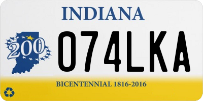 IN license plate 074LKA