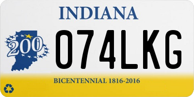IN license plate 074LKG