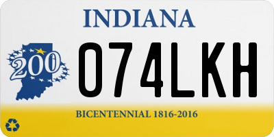 IN license plate 074LKH