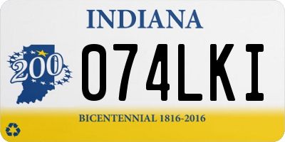 IN license plate 074LKI