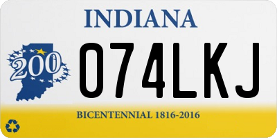 IN license plate 074LKJ