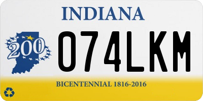 IN license plate 074LKM