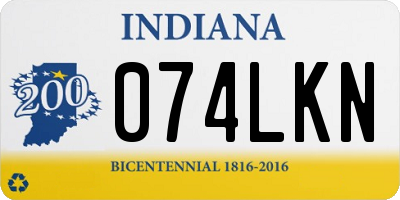 IN license plate 074LKN