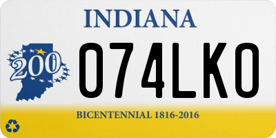 IN license plate 074LKO