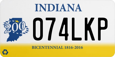 IN license plate 074LKP