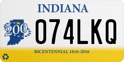 IN license plate 074LKQ