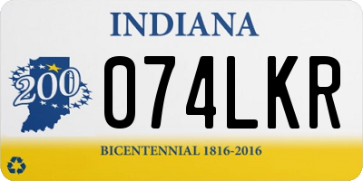 IN license plate 074LKR